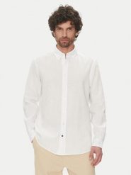 Hechter Paris Koszula 60356 151600 Biały Regular Fit. Białe koszule męskie Hechter Paris, m, bez wzorów, bez kołnierzyka, bez ramiączek. Za 239.99 zł.