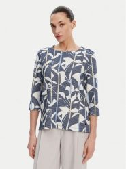 Olsen Bluzka 11201624 Granatowy Regular Fit. Niebieskie bluzki damskie Olsen, bez wzorów, z wiskozy, bez kołnierzyka, bez ramiączek. Za 229.99 zł.