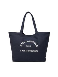 KARL LAGERFELD Torebka A1W50006 Granatowy. Niebieskie shopperki damskie KARL LAGERFELD, bez wzorów, z materiału, bez dodatków. Za 219.99 zł.