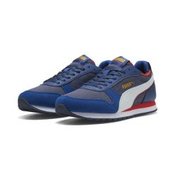 Sneakersy unisex St Miler Retro Run PUMA Navy White Clyde Royal Fierce Red Blue. Białe obuwie sportowe damskie Puma, bez wzorów, bez zapięcia. Za 299.00 zł.