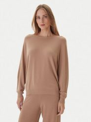 Kontatto Sweter 3M0820C Beżowy Regular Fit. Brązowe swetry nierozpinane damskie Kontatto, m, bez wzorów, z syntetyku, bez kołnierzyka, bez ramiączek. Za 259.99 zł.