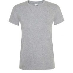 Koszulka Damska Regent Melange. Szare bluzki damskie SOL'S, m, bez wzorów, sportowe, bez kołnierzyka, bez ramiączek. Za 37.99 zł.