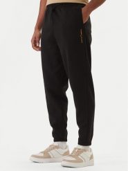 Tommy Jeans Spodnie dresowe Linear DM0DM23014 Czarny Regular Fit. Czarne spodnie sportowe męskie Tommy Jeans, m, bez wzorów, z bawełny. Za 289.99 zł.