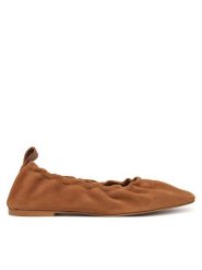 Pepe Jeans Baleriny Poppy Basic PLS10430 Brązowy. Brązowe balerinki damskie Pepe Jeans, bez wzorów, z jeansu, bez obcasa, bez zapięcia. Za 209.99 zł.