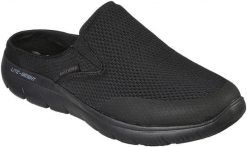 Skechers męskie czarne klapki Summits Vindicator 232296 BBK black 41,5. Czarne klapki męskie Skechers, bez wzorów, bez zapięcia. Za 299.99 zł.