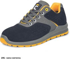 CERVA GRIMMA O1 SR - Półbuty z wkładką antystatyczną podeszwa PU/PU wykonana z poliuretanu podwójnej gęstości Cholewka ze skóry - czarny/żółty 47. Czarne półbuty męskie CERVA, bez wzorów, ze skóry, bez obcasa, bez zapięcia. Za 82.70 zł.