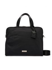 Calvin Klein Torba na laptopa Sleek Slim Commuter LV04D3351G Czarny. Czarne torby na laptopa damskie Calvin Klein, bez wzorów, ze skóry. Za 529.99 zł.
