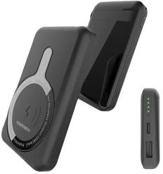 Powerbank Denmen PD+ MagSafe 10000mAh 15W Bezprzewodowy Czarny. Czarne powerbanki Denmen. Za 66.52 zł.