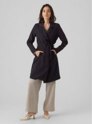 Vero Moda Trencz Billie Daisy 10281638 Czarny Regular Fit. Czarne płaszcze damskie Vero Moda, m, bez wzorów, z syntetyku, bez kołnierzyka, bez kaptura. Za 159.99 zł.
