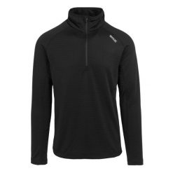 Polarowy Top Męski Suwak Do Połowy Yonder II. Czarne bluzy męskie Regatta, na zimę, m, bez wzorów, z polaru, sportowe, bez ramiączek, bez kaptura. Za 125.99 zł.