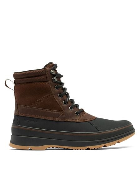Sorel Kozaki Akeny II Boot Plus Wp 2084851256 Brązowy. Brązowe buty zimowe męskie Sorel, bez wzorów, z nubiku, bez obcasa, bez zapięcia. Za 539.99 zł.