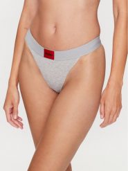 Hugo Stringi String Red Label 50492326 Szary. Szare majtki damskie Hugo, z bawełny. Za 79.99 zł.