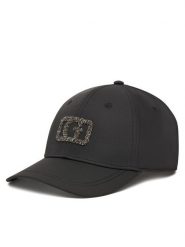 Guess Czapka z daszkiem AW5370 POL01 Czarny. Czarne czapki damskie Guess, z aplikacjami, z materiału. Za 129.99 zł.