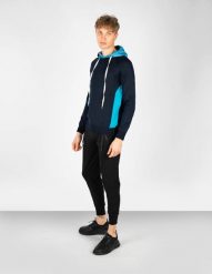 Takeshy Kurosawa Sweter "With Hood" | 83149 | Maglia | Mężczyzna | Niebieski. Niebieskie swetry męskie Takeshy Kurosawa, l, bez wzorów, z dzianiny, bez kołnierzyka, bez ramiączek. W wyprzedaży za 439.00 zł.