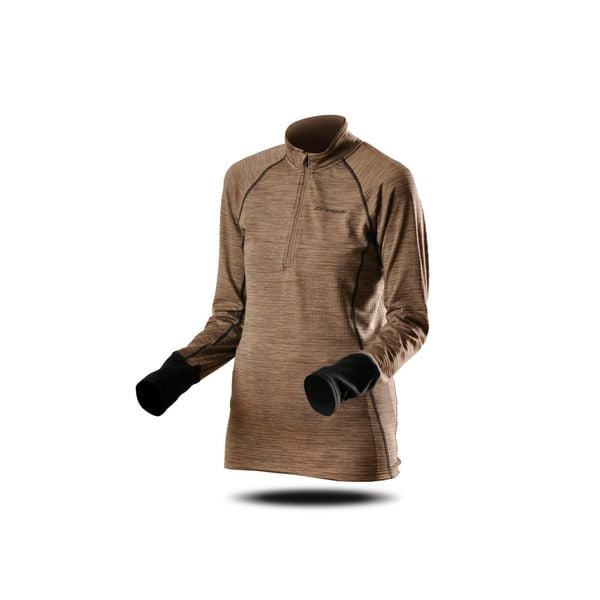 Bluza Trimm CLINIC LADY. Szare bluzy damskie TRIMM, bez wzorów, sportowe, bez ramiączek, bez kaptura. W wyprzedaży za 112.00 zł.