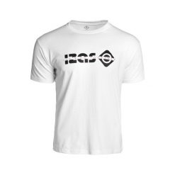 Luźna, unisexowa bawełniana koszulka Ragusa V2 z obniżonymi ramionami i miejskim. Białe bluzki damskie IZAS, m, bez wzorów, z bawełny, eleganckie, bez kołnierzyka, bez ramiączek. Za 139.09 zł.