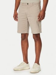 BOSS Szorty materiałowe Chino 50559292 Beżowy Slim Fit. Brązowe szorty męskie Boss, bez wzorów, z bawełny. Za 449.99 zł.