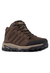 Buty trekkingowe męskie, Redmond IV Low WP. Brązowe trekkingi męskie Columbia, z materiału, przed kostkę, bez zapięcia. Za 399.99 zł.