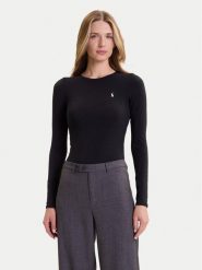 Polo Ralph Lauren Body 4P0490 Czarny Slim Fit. Czarne body Polo Ralph Lauren, bez wzorów, z bawełny. Za 399.99 zł.