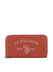 U.S. Polo Assn. Portfel WIUXT8413WVP Pomarańczowy. Brązowe portfele damskie U.S. Polo Assn., z tworzywa sztucznego. Za 139.99 zł.