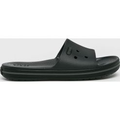 Crocs - Klapki. Czarne buty sportowe męskie Crocs, bez wzorów, z gumy, bez zapięcia. W wyprzedaży za 99.90 zł.