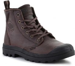 Palladium Pampa Zip Lth Ess Brązowe 45 (76888-248-M). Brązowe buty sportowe męskie Palladium, bez wzorów, bez zapięcia. Za 454.17 zł.