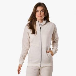 Bluza treningowa damska Swedemount Training Logo Zip Hood II szybkoschnąca. Brązowe bluzy damskie SWEDEMOUNT, bez wzorów, wakacyjne, bez ramiączek, bez kaptura. Za 224.99 zł.