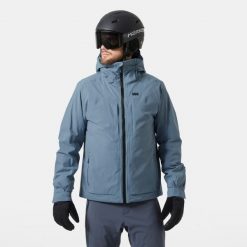 Kurtka narciarska Helly Hansen Atlas Infinity Stretch. Niebieskie kurtki sportowe męskie Helly Hansen, na zimę, m, bez wzorów, bez kaptura, narciarskie. W wyprzedaży za 2,742.50 zł.