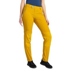 Damskie spodnie outdoorowe Kilpi HOSIO-W. Żółte spodnie sportowe damskie Kilpi, na lato, bez wzorów, z nylonu, sportowe, trekkingowe. Za 370.41 zł.