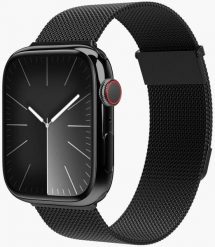 Vonmählen Milanese Loop 2, Strap, Smartwatch, Black, Apple, Apple Watch 44 | 45 | 46 | 49 mm, Stainless steel. Czarne zegarki smartwatch VONMHLEN, bez wzorów. Za 279.92 zł.