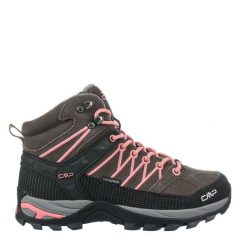 Buty trekkingowe damskie CMP RIGEL MID wodoodporne oddychające. Brązowe obuwie trekkingowe damskie CMP, bez zapięcia. W wyprzedaży za 399.99 zł.