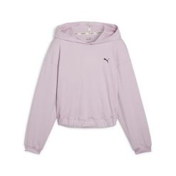 Bluza damska z kapturem Puma Studio Foundation. Fioletowe bluzy damskie Puma, xs, bez wzorów, bez ramiączek, z kapturem. Za 212.70 zł.