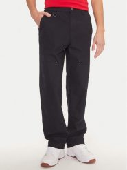 Champion Spodnie materiałowe 220506 Czarny Straight Leg. Czarne spodnie materiałowe męskie Champion, bez wzorów, z bawełny. Za 239.99 zł.