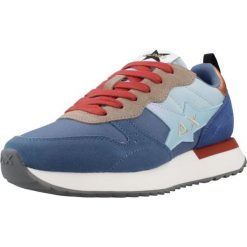 Buty SUN68 SCPZ45216 Niebieski. Niebieskie obuwie trekkingowe damskie SUN68, ze skóry, bez zapięcia. Za 430.99 zł.