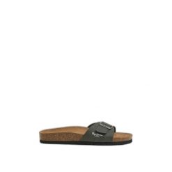 Sandały Pepe Jeans Bio Single Chicago. Zielone sandały męskie Pepe Jeans, na lato, bez wzorów, z jeansu, bez zapięcia. Za 218.40 zł.