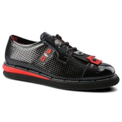 Czarne Półbuty Lanqier Damskie Stylowe Obuwie. Białe półbuty damskie Lanqier, z aplikacjami, z lakierowanej skóry, eleganckie, bez obcasa, bez zapięcia. Za 319.00 zł.
