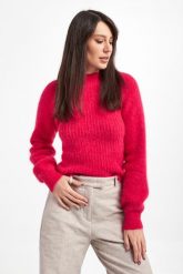 Sweter damski z alpaki Kristin MARELLA. Swetry nierozpinane damskie Marella, l, bez wzorów, bez kołnierzyka, bez ramiączek. W wyprzedaży za 678.30 zł.