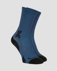 Skarpety unisex X-Socks Run Discover Crew Marine/X Black A097. Niebieskie skarpetki damskie X-Socks, bez wzorów. Za 100.00 zł.
