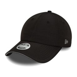 Czapka z daszkiem damska New Era Open Back Cap. Czarne czapki damskie New Era, na wiosnę, bez wzorów. Za 129.99 zł.