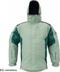 CERVA DAYBORO parka - męska kurtka zimowa, odpinany kaptur, polar kołnierz i w kapturze, odblaskowe elementy, 100% poliester - szarozielony M. Szare kurtki męskie CERVA, na zimę, m, bez wzorów, z polaru, bez kołnierzyka, bez kaptura. Za 253.41 zł.