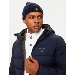 Czapka Aeronautica Militare. Niebieskie czapki męskie Aeronautica Militare, na zimę, bez wzorów. Za 199.99 zł.