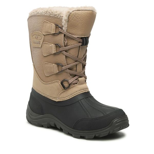 Śniegowce Olang. Brązowe śniegowce damskie Olang, bez zapięcia. Za 479.99 zł.