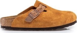 Birkenstock Klapki Birkenstock Boston LEVE. Klapki damskie Birkenstock, bez wzorów, bez zapięcia. Za 719.00 zł.