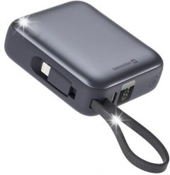 Powerbank Swissten Powerbank 10000 mAh USB-C z wbudowanym kablem USB-C I LIGHTNING SWISSTEN. Powerbanki SWISSTEN. Za 217.80 zł.