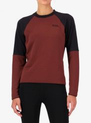 Bluza damska Mons Royale Quad Merino Fleece Pullover. Czerwone bluzy damskie Mons Royale, s, bez wzorów, z materiału, bez ramiączek, bez kaptura. Za 582.99 zł.