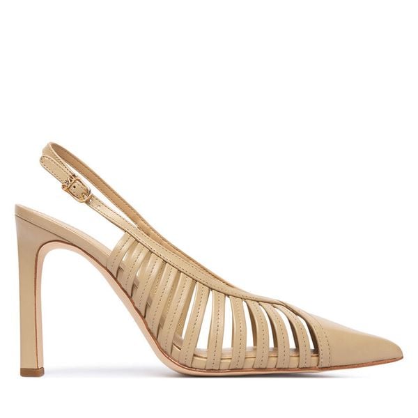 Szpilki MICHAEL Michael Kors. Brązowe szpilki damskie MICHAEL Michael Kors, bez wzorów, bez obcasa, na szpilce, bez zapięcia. Za 703.99 zł.