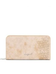 Desigual Portfel 26SAYP22 Beżowy. Brązowe portfele damskie Desigual, ze skóry. Za 249.99 zł.