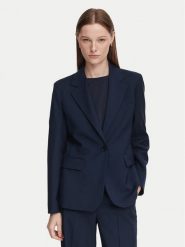 Weekend Max Mara Marynarka Lamine 2625046081 Granatowy Regular Fit. Niebieskie marynarki i żakiety damskie Weekend Max Mara, bez wzorów, z wełny, bez kołnierzyka, bez ramiączek. Za 1,834.00 zł.