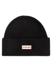 Hunter Czapka HTR-U3-002-AW24 Czarny. Czarne czapki damskie Hunter, na zimę, bez wzorów, z materiału. Za 69.99 zł.