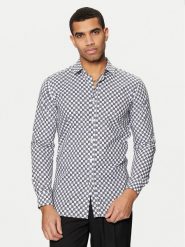 HUGO Koszula Elisha02 50534076 Czarny Extra Slim Fit. Czarne koszule męskie Hugo, m, bez wzorów, z bawełny, bez kołnierzyka, bez ramiączek. Za 239.99 zł.